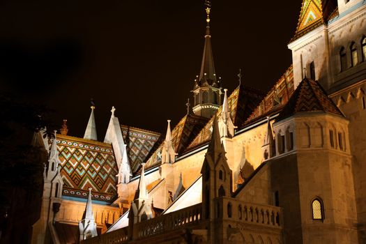 view of Matthias church in Budapest, Hungary
