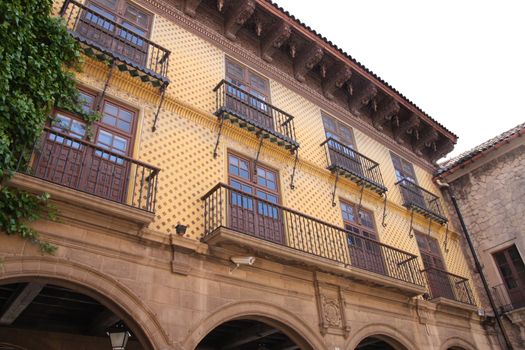 Poble Espanyol, Spanish village in Barcelona, Spain 