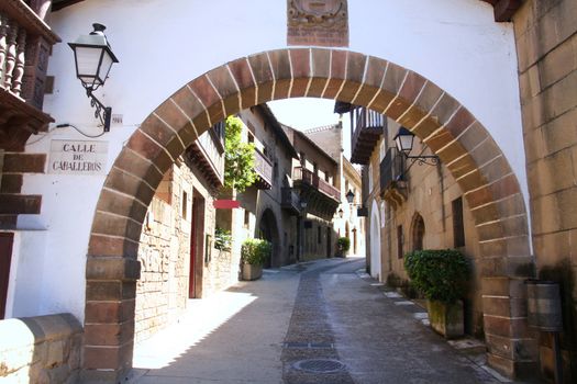 Poble Espanyol, Spanish village in Barcelona, Spain 