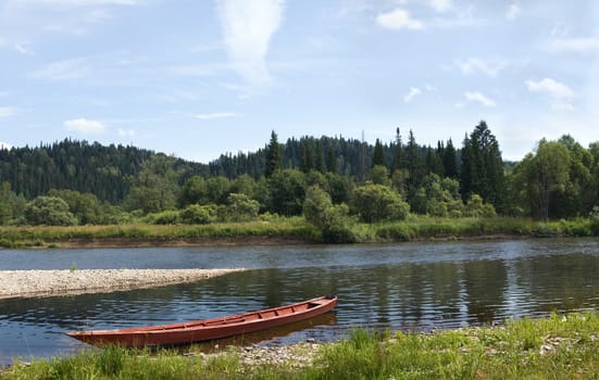 The mountain river of "Verhnjaja Ters", the south of Western Siberia