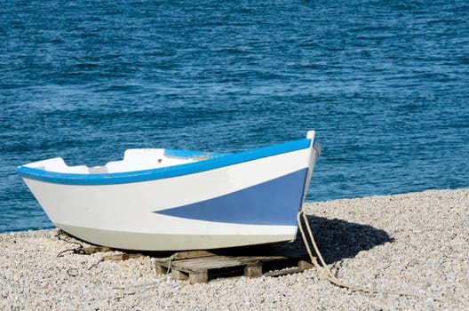 the boat on the beach