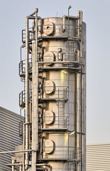 Industrial installation in the Port of Rotterdam, The Netherlands