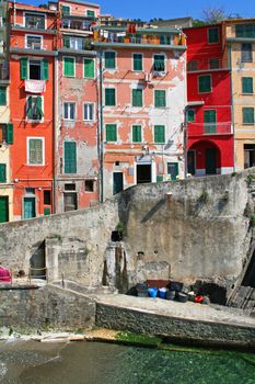 Italy. Cinque Terre. Riomaggiore village 