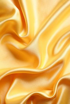 Smooth elegant golden satin can use as background 