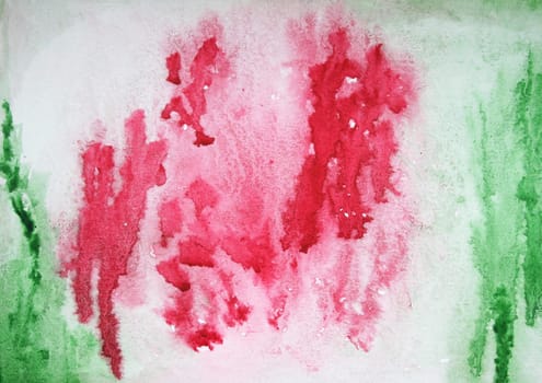 Abstract watercolor background with colorful different layers on paper texture
