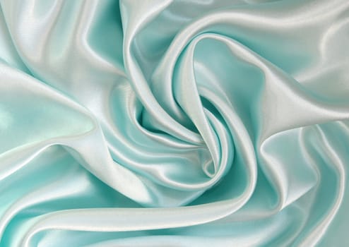 Smooth elegant blue silk can use as background 