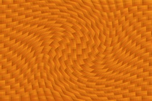 Abstract orange  whirlpool mosaic background or wallpaper pattern