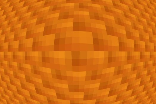 Abstract orange  tiles lens mosaic background or wallpaper pattern