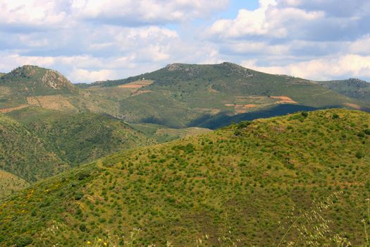 view on mountains in Portugal