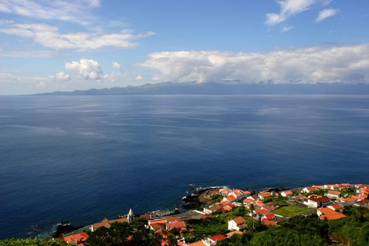 village in azores coast