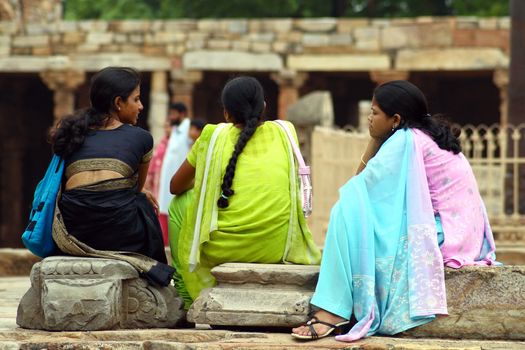 women wearing sari - India