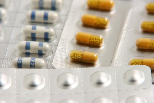 pills containers medical concepts