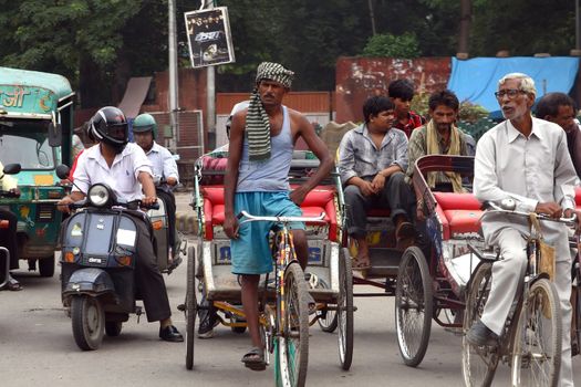 traffic on asian street
