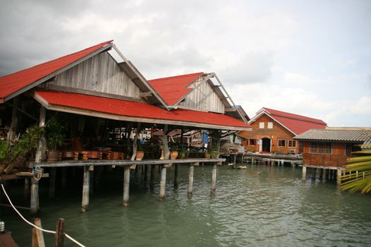 floating restaurant in koh chang island thailand