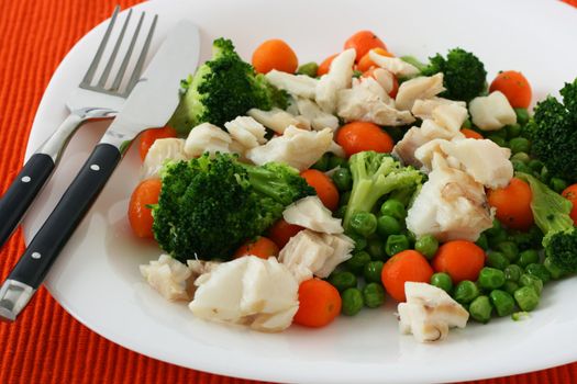 boiled vegetables