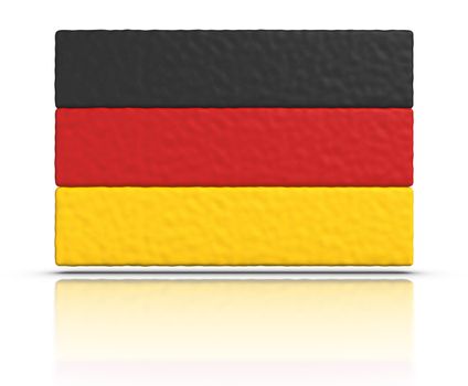 Flag of Germany made with plasticine material.