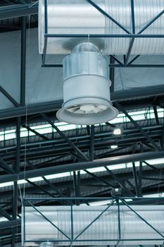 Ventilator for air conditioning in airports and other industrial buildings