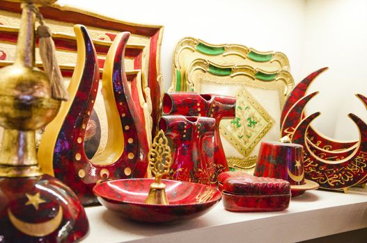 Details from very cool and decorative Turkish souvenirs, traditional designs