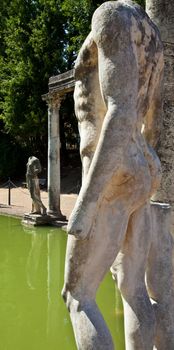 Villa Adriana in Tivoli - Italy. Example of classic beauty in a roman villa.