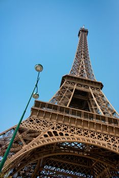 The Eiffel Tower in Paris, France.