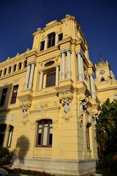 City Hall is located at the port of Malaga