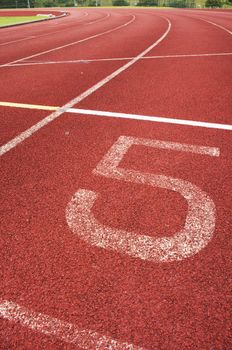 running track for race, for concept or background.