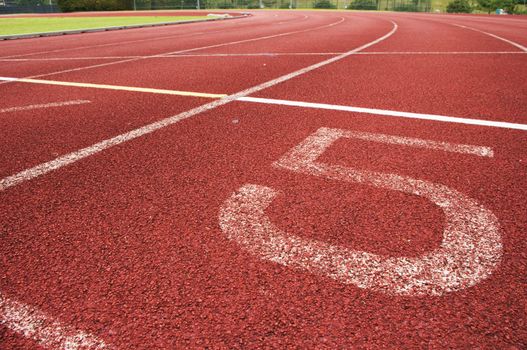running track for race, for concept or background.
