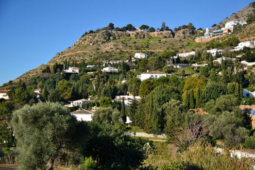 mijas, panoramic city view from the top