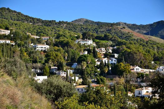 mijas, panoramic city view from the top