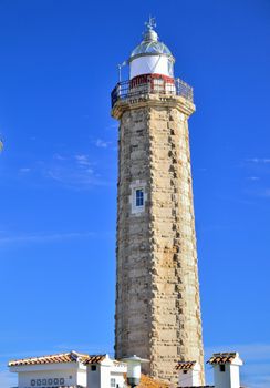 lighthouse in the port of Estepona, near Marbella