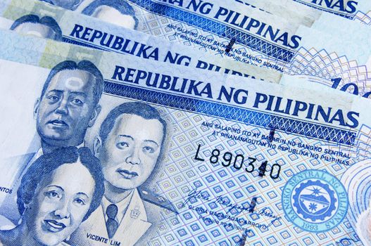 macro background images with philippines peso.