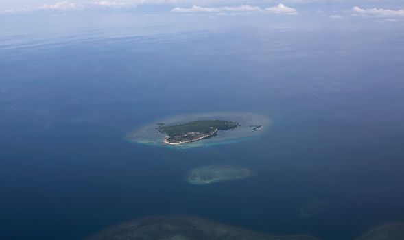 view from plane window Philippines