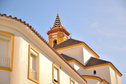 Old historic church in Estepona, located in the center