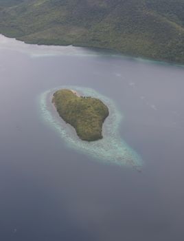 view from plane window Philippines