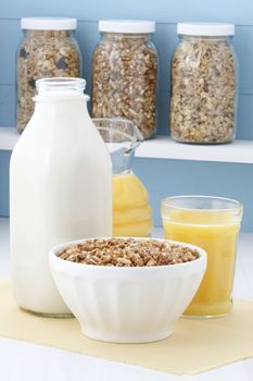 Delicious and healthy crunchy oats cereal, popular around the world, and often eaten in combination with yogurt or milk. 