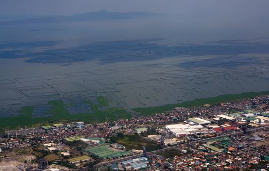 view from plane window Philippines