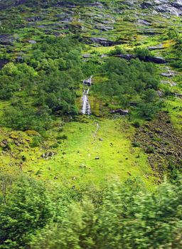 Beautiful summer mountainous landscape of northern Norway