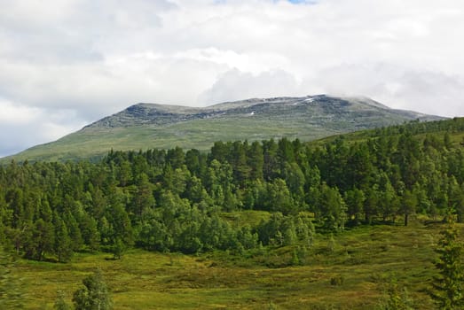 Beautiful summer mountainous landscape of northern Norway