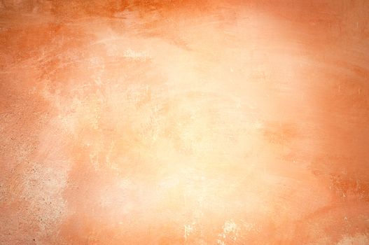 Rough old wall in orange.