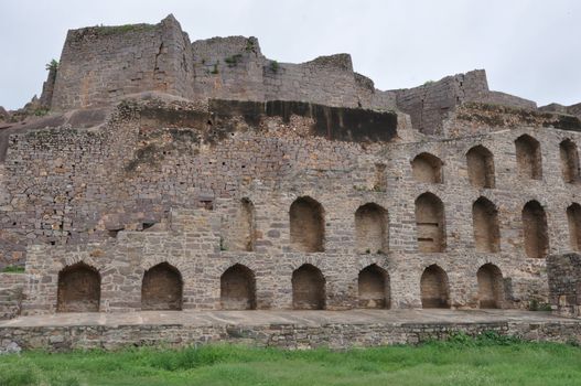 Golconda Fort in Hyderabad in Andhra Pradesh, India