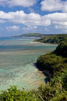 Sealodge and anini beach in Kauai with Kilauea lighthouse