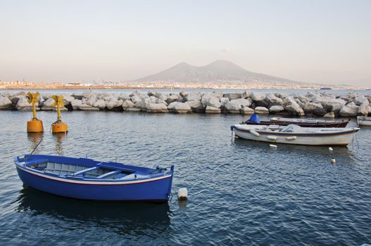 view of the bay of Naples, Italy