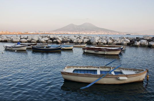 view of the bay of Naples, Italy