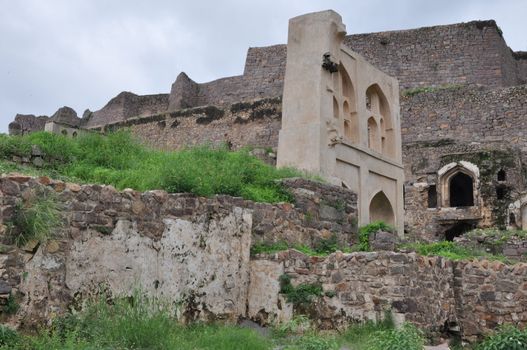 Golconda Fort in Hyderabad in Andhra Pradesh, India