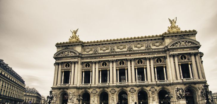 Opera Facade in Paris, France