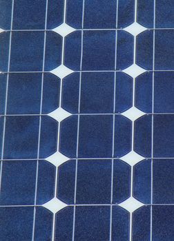 Close up of solar panel cells as texture