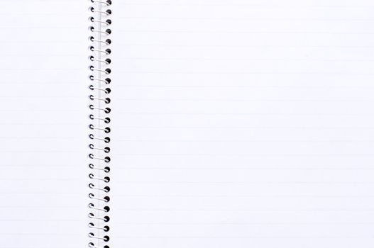 notebook page with binding ring, for image manipulation.