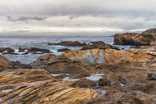 Spectacular Rock Formations at Point Lobos State Natural Reserve