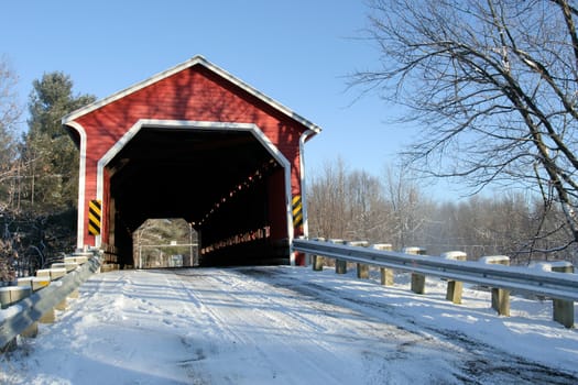 Covered bridge near Brigham, Quebec, Canada