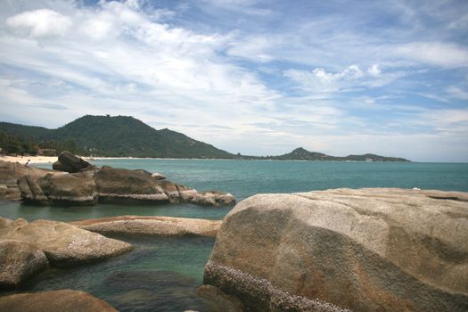 rocky view at lamai beach samui island thailand